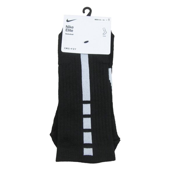 Nike Other - Nike Elite Crew Basketball Socks Men's Size 12-15 Black (1 Pack) NEW